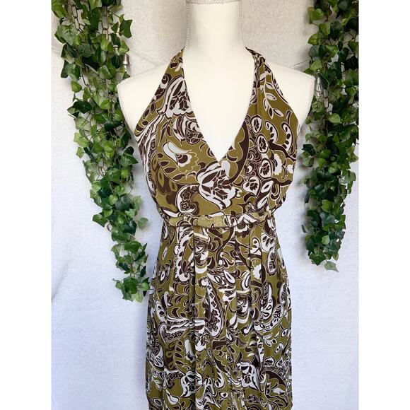 Vintage Rabbit Rabbit Rabbit Design Halter Above Knee Dress Women's 10 Medium - Picture 4 of 10